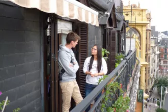 alojamiento familia San Sebastián media pensión